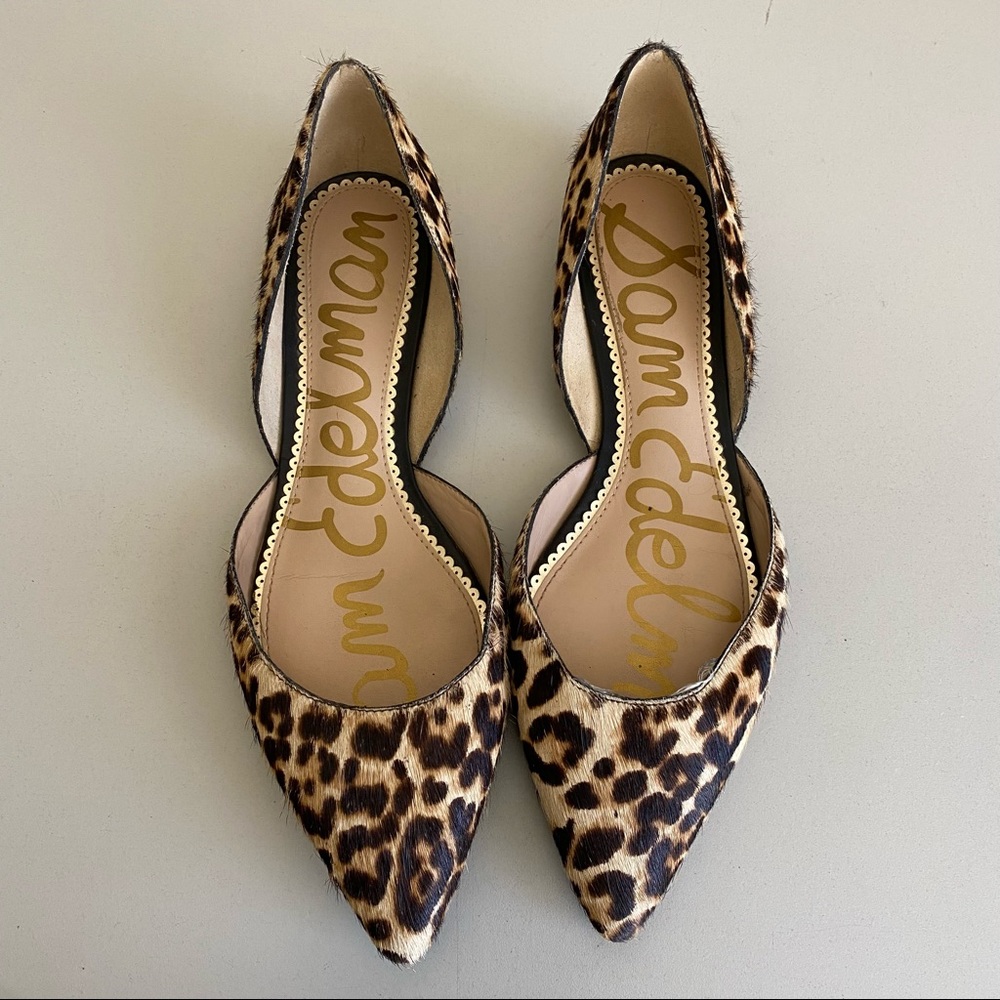 Sam Edelman Rodney d'Orsay Leopard Flats 9.5